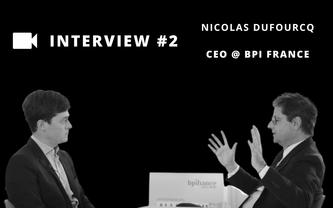 Nicolas Dufourcq (président de BPI France) et François Santi (partner chez CapHorn)